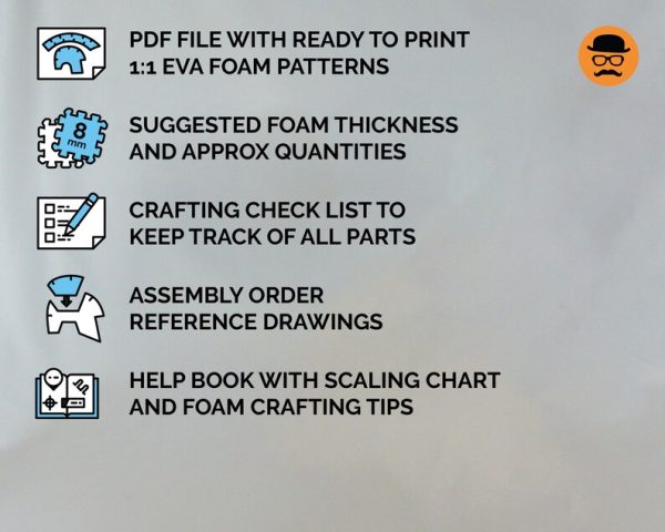Anomaly Helmet -  DIY Printable EVA Foam Pattern for Cosplay - Image 9