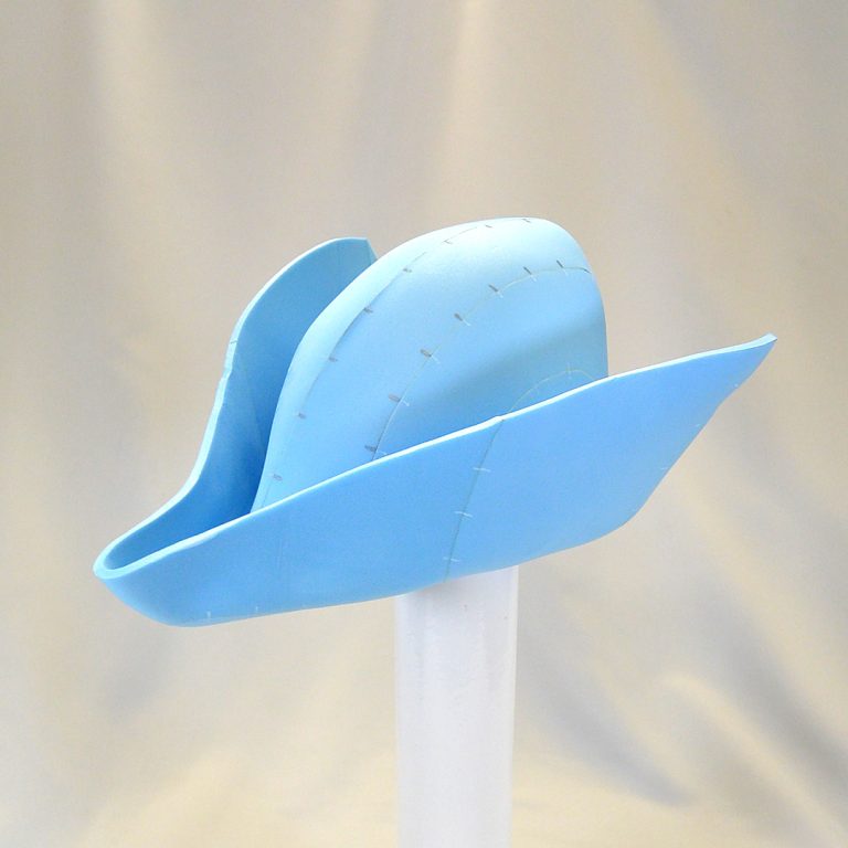 Robin Hood inspired hat made using blue EVA foam - cosplay headgear