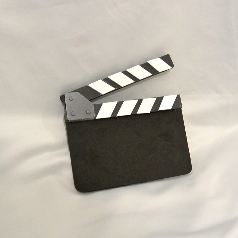 Film clipper board made with EVA foam - cosplay prop